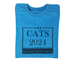 Cats 2024 - Because People Suck T-shirt